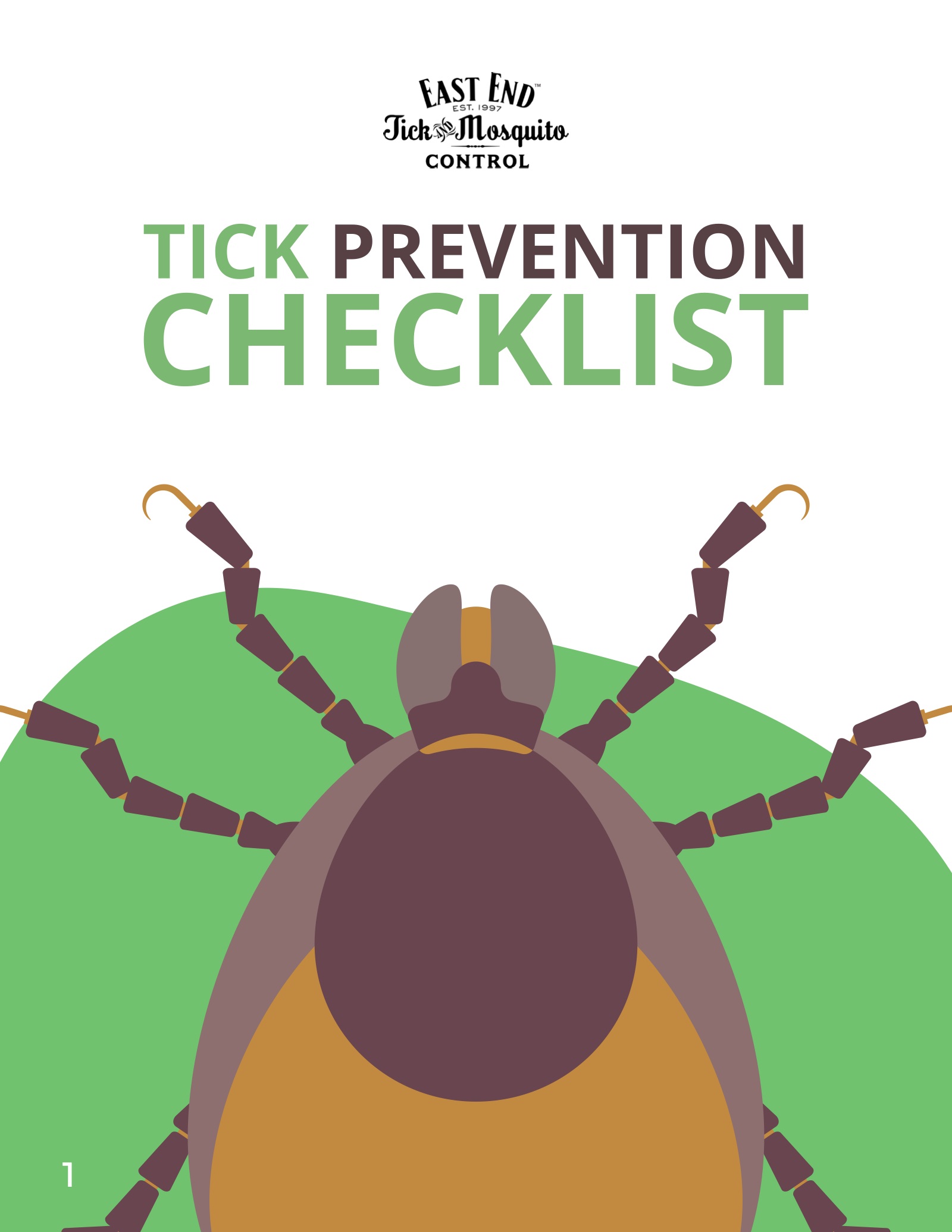 Cover of the Tick Prevention Checklist for East End Tick & Mosquito Control