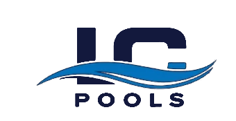 LC Pools logo on white