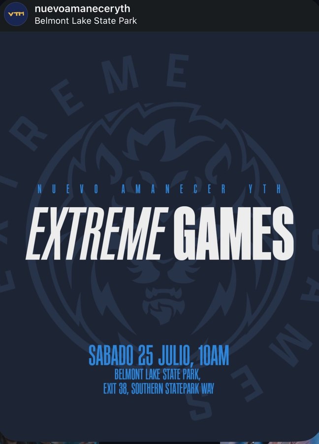 Extreme Games youth event post