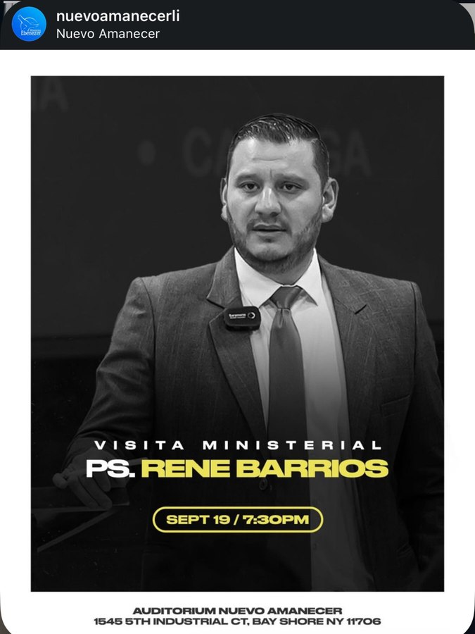 Visita Ministerial Ps. Rene Barrios post